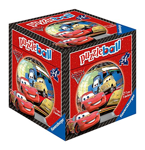 Ravensburger 11859 Disney Cars 2 Puzzleball - Puzzle con Forma de Bola (54 Piezas)