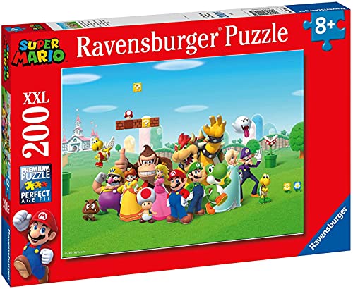 Ravensburger 12993 - Puzzle infantil (200 piezas, tamaño XXL), diseño de Super Mario