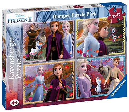 Ravensburger 2 Disney Frozen Puzzle 4x42 Bumper Pack, Multicolor (5023)