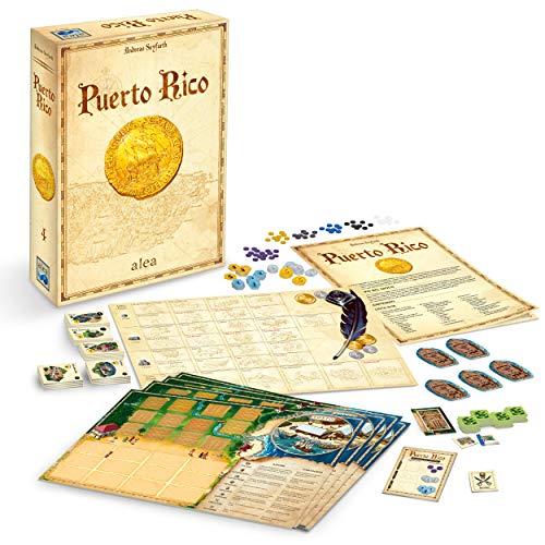 Ravensburger 26928 Puerto Rico, Juego Alea, Versión española, Strategy Game, 2-5 Jugadores, Edad recomendada 12+