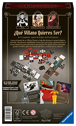 Ravensburger 26929 Disney Villainous Perfectly Wretched, Versión en Español, Juego de Light Strategy y Familiar, 2-3 Jugadores, Edad Recomendada 10+