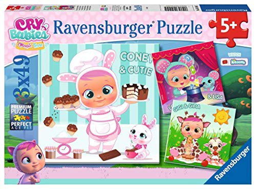 Ravensburger Cry Babies Puzzle 3 x 49 Piezas, Multicolor (05104 5)