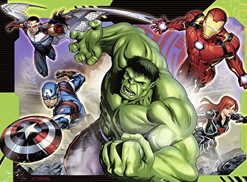 Ravensburger Marvel Avengers – Caja de 4 Pulgadas (12, 16, 20, 24 Piezas) Rompecabezas para niños a Partir de 3 años, 0 (6942)