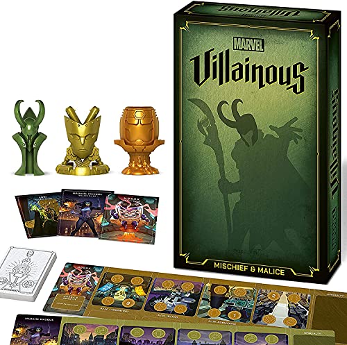 Ravensburger Marvel Villainous Mischief & Malice - Juegos de Mesa de Estrategia para Adultos y niños de 12 años de Edad - Se Puede Jugar como un Independiente o expansión