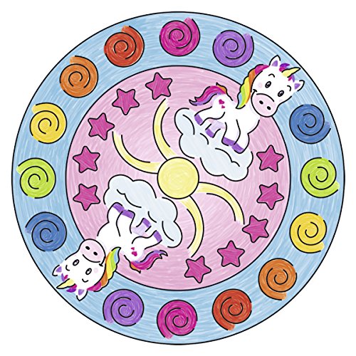 Ravensburger- Mini Mandala Designer Unicorn, Manualidades y Pintura, Color Blanco (29704)