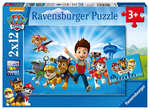 Ravensburger - Puzzle 2 x 12, Paw Patrol A (07586)