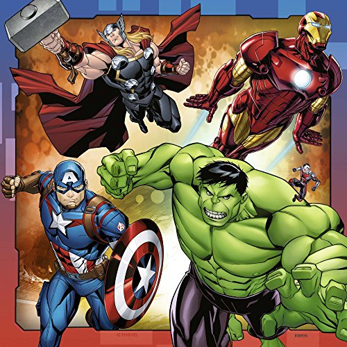 Ravensburger - Puzzle 3 x 49, Avengers (08040)