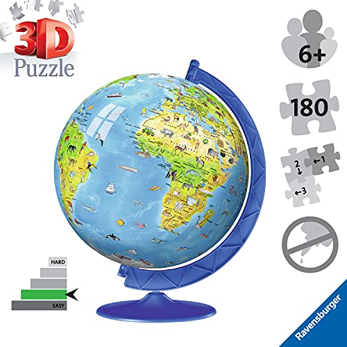 Ravensburger Puzzle de 180 piezas 3D para niños a partir de 6 años, multicolor (12338)