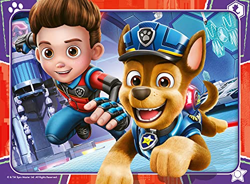 Ravensburger Puzzle, Paw Patrol Movie, 4 Puzzle in a Box, Puzzles para Niños, Edad Recomendada 3+, Rompecabeza de Calidad