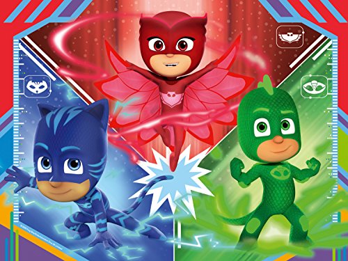 Ravensburger Puzzle, Pj Mask, 4 Puzzle in a Box, Puzzle Niños, Edad Recomendada 3+ , Rompecabezas Ravensburger