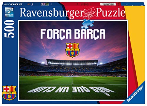 Ravensburger Puzzle, Puzzle 500 Piezas, Camp Nou, Puzzles para Adultos, Fc Barcelona, Rompecabezas Ravensburger de Alta Calidad