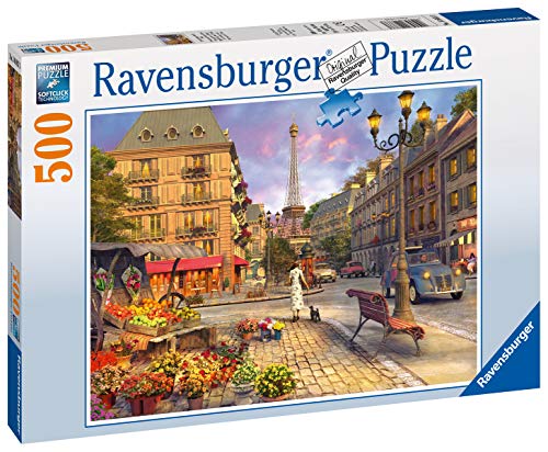 Ravensburger Puzzle, Puzzle 500 Piezas, De Paseo Por París, Puzzles para Adultos, Puzzle París, Rompecabezas Ravensburger de Alta Calidad