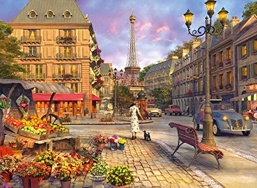 Ravensburger Puzzle, Puzzle 500 Piezas, De Paseo Por París, Puzzles para Adultos, Puzzle París, Rompecabezas Ravensburger de Alta Calidad