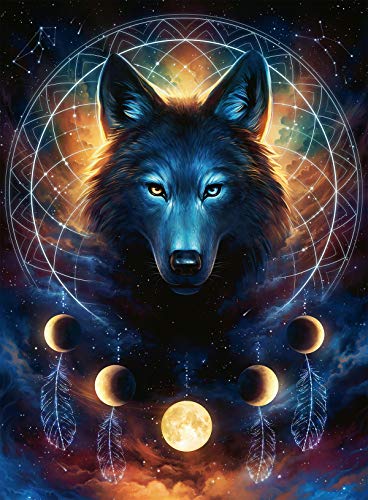 Ravensburger Puzzle, Puzzle 500 Piezas, Lobo Brillante, Puzzles para Adultos, Puzzle Animales, Rompecabezas Ravensburger de Alta Calidad