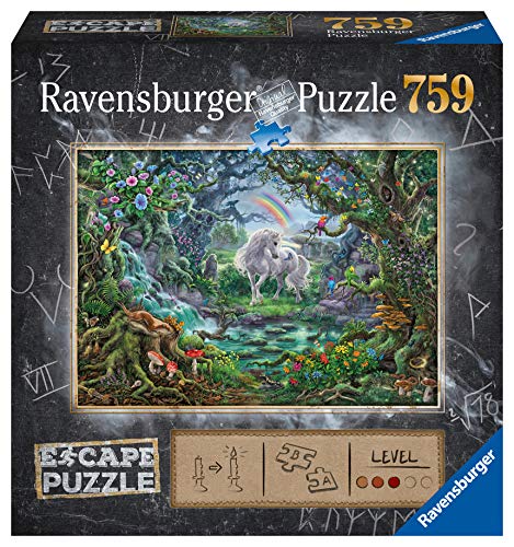 Ravensburger Puzzle, Puzzle Escape the Puzzle, Unicornio, 759 Piezas, Puzzle Adultos, Edad Recomendada 12+, Rompecabeza Adultos de Calidad