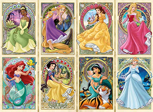 Ravensburger Puzzle, Puzzles 1000 Piezas, Princesas Art Nouveau, Puzzle Disney, Princesas Disney, Puzzles para Adultos, Puzzle Ravensburger