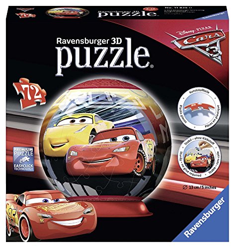 Ravensburger The Movie Puzzle Ball 3D 72 Piezas, Cars 3 (11825)