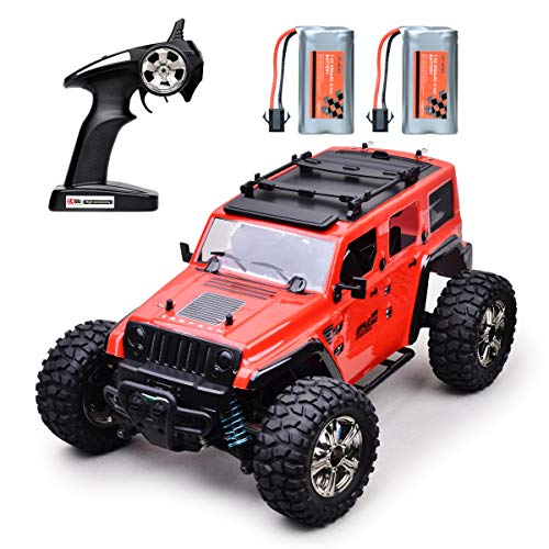 RC Automóviles Coche Off-Road Teledirigido Radio 4WD 2,4Ghz Coche Eléctrico RC Rock Racer Escala 1/14 RTR Juguete de Interés Camiones de Control Remoto Monstruo de Carreras de Alta Velocidad