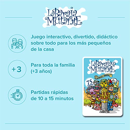 RC ocio Juego de Mesa La Baraja Mutante Juego para niños y Adultos . Juego de Cartas educativos a Partir de los 6 años, Ideal para Hijos y Padres / Juegos Familiares Divertidos