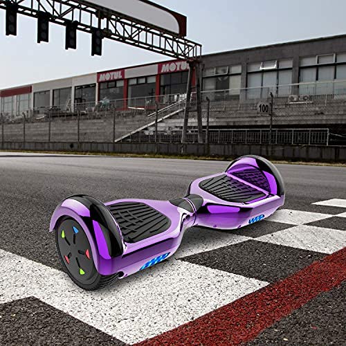 RCB Hoverboard Patinete Eléctrico Self Balancing Scooter de Auto-Equilibrio Luces LED Integradas con Hoverkart Go-Kart Bluetooth Regalo para Niños y Adultos 6.5