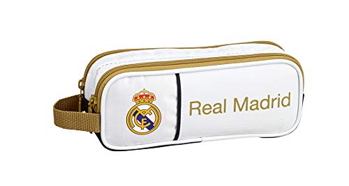 Real Madrid C.F. 811954513, Real Madrid 19/20 Portatodo Doble para Niños, Varios, 21x8x6cm