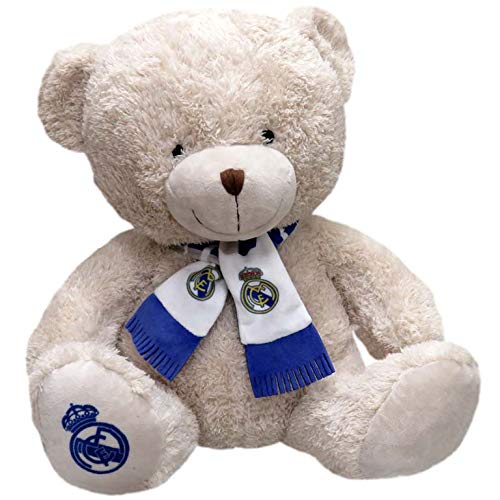 Real Madrid- Peluche Osito con Bufanda 35 cm (CYP 1)