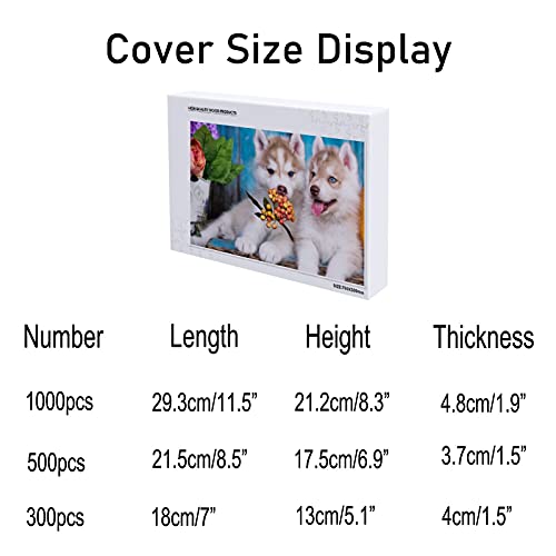 Redecor Rompecabezas de 500 piezas para niños adultos adolescentes Husky Puppy Multi-Puzzle sostenible Puzzle educativo juguete