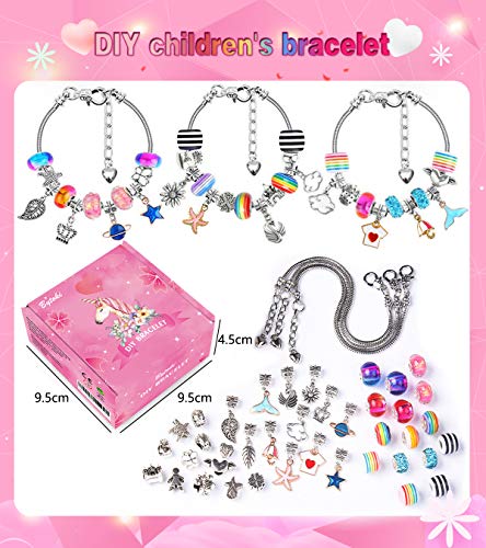 Regalo de Juguete para Niña de 8-12 Años, Kit de Fabricación de Joyas para Niña 8 9 10 11 12 Años Kit para Hacer Joyas para Niñas Juegos de Artesanías para Niños Juego de Regalo para Niña 8-12 Años