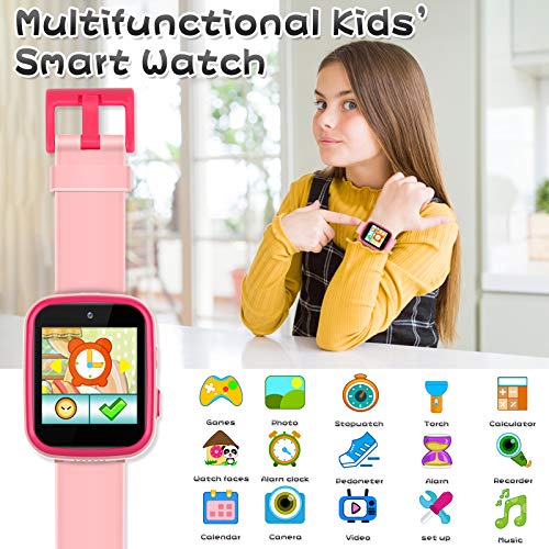 Reloj inteligente para niño, con doble cámara HD, juguetes de aprendizaje, regalo de cumpleaños de Navidad para niña, 3 a 10 años, Smartwatch multifunción.