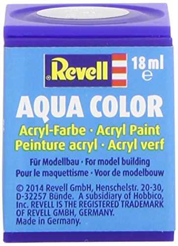 Revell 36191 Aqua Color - Pintura acrílica Metalizada (18 ml), Color Hierro