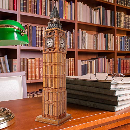 Revell- Big Ben o «Torre del Reloj», Altura 51,7cm 3D Puzzle, Multicolor (00201)