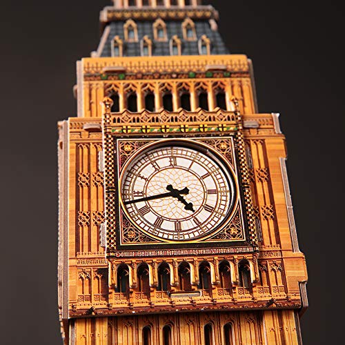 Revell- Big Ben o «Torre del Reloj», Altura 51,7cm 3D Puzzle, Multicolor (00201)