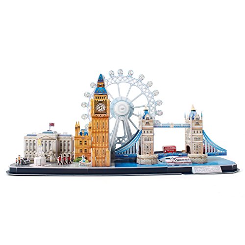 Revell- Horizonte de Londres, Ancho 53,5cm 3D Puzzle, Multicolor (00140)