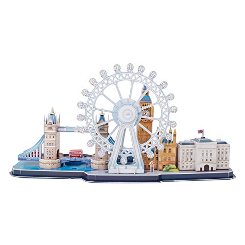 Revell- Horizonte de Londres, Ancho 53,5cm 3D Puzzle, Multicolor (00140)