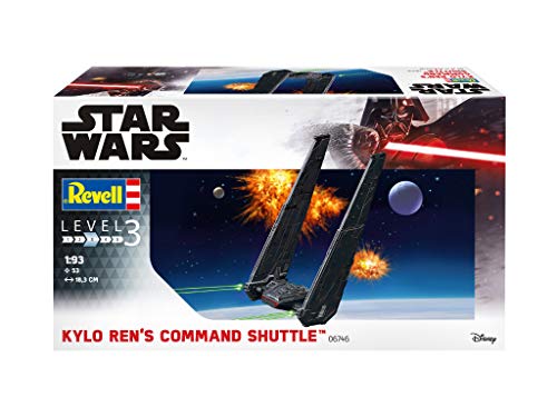 Revell-Kylo Ren's Command Shuttle, Escala 1:93 Star Wars REN Kit de Modelos de plástico, Multicolor, 1/93 06746/6746