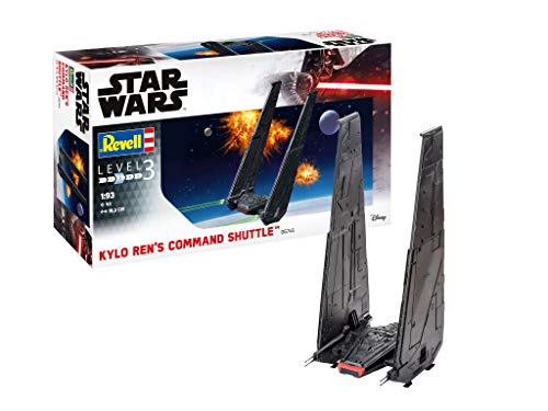 Revell-Kylo Ren's Command Shuttle, Escala 1:93 Star Wars REN Kit de Modelos de plástico, Multicolor, 1/93 06746/6746