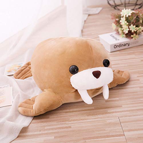 RG-FA Juguete de peluche de morsa exprimible para decoración del hogar, regalos de cumpleaños, 45 cm