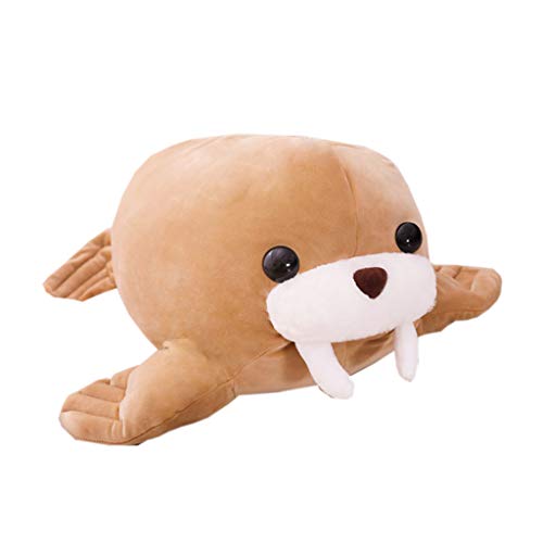 RG-FA Juguete de peluche de morsa exprimible para decoración del hogar, regalos de cumpleaños, 45 cm