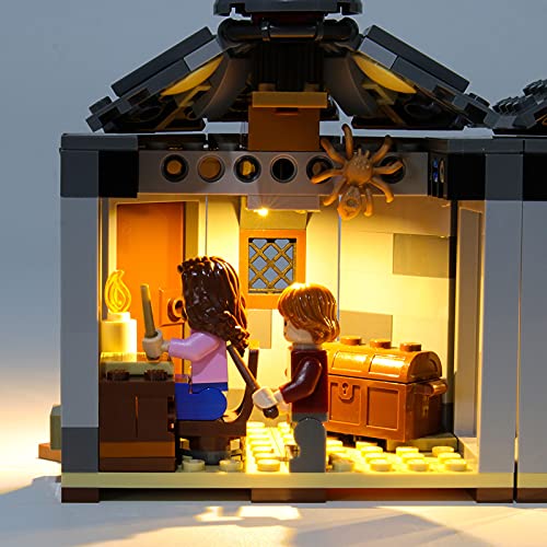 RIYIFER Kit de Luces LED for Lego 75947 Harry Potter Hagrid's Hut Set, Kit de iluminación Compatible with Lego 75947 (Solo Luces, sin Bloques de Ladrillos)