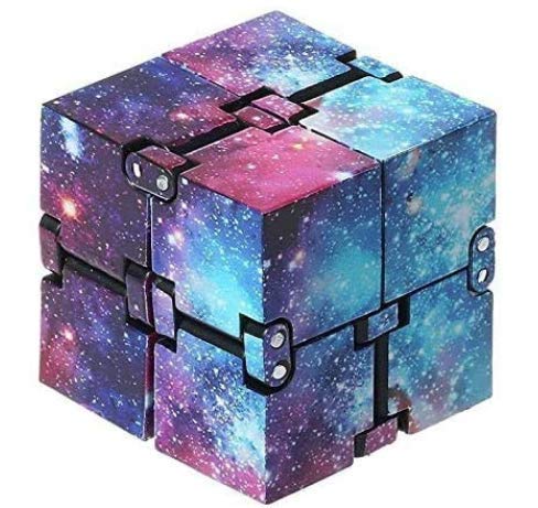 Rmeet Infinity Cube,Plastico Descompresión de Cubo Mini PVC Finger Toys Handy Infinito Rompecabezas para Niños Adultos Tiempo de Matar Agregar TDAH Trastorno de Ansiedad Estrella