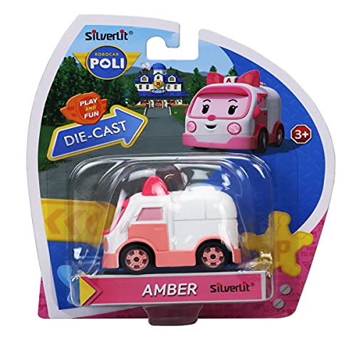 Robocar Poli - Corean Made TV Animation Toy - Amber (Diecasting/Non-Transformer), SL83163, Color Rosa