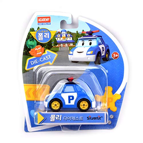 Robocar Poli Diecasting Set : Poli, Roy, Amber, Helly (Non-transformador)