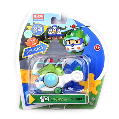 Robocar Poli Diecasting Set : Poli, Roy, Amber, Helly (Non-transformador)