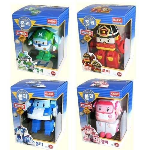 RoboCar POLI ROY AMBER HELLY 4-figures Robots Transformer por Academia Coreana