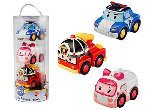 Rocco Giocattoli Robocar Poli - Pack de 3 Figuras de Embrague (83197)