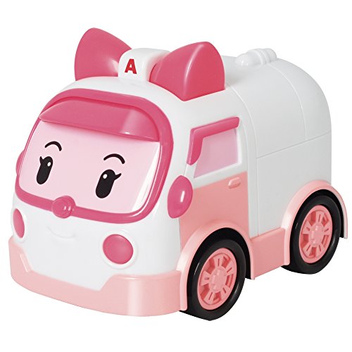 Rocco Juguetes – Robocar Poli - Simpático Coche a Radio Control Remoto Amber - Medidas 13 cm - Modelo n. 83188 