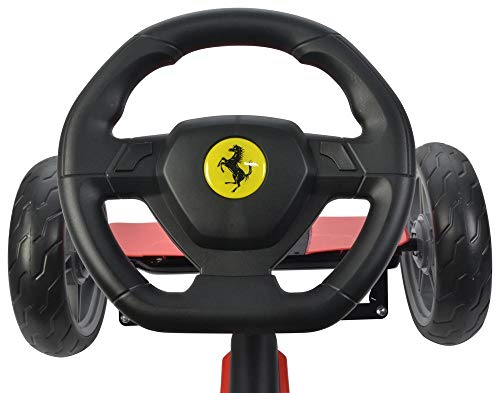 ROJO Kart para niños con licencia de Ferrari con pedal EVA Ruedas Palanca de freno Embrague C8931