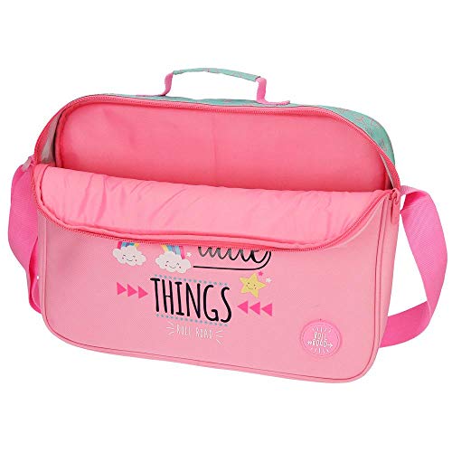 ROLL ROAD Little Things Mochila escolar, 38 cm, 6.38 litros, color Rosa