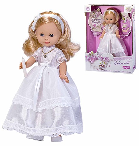 Rosa Toys- Muñeca Vestida de Primera Comunión Rubia con Vela, Multicolor (4292)