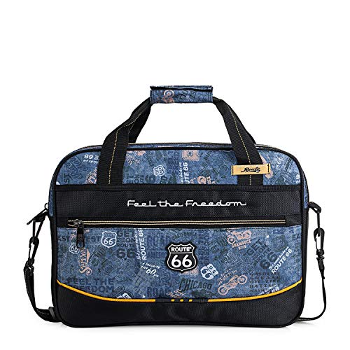 Route 66 MALETIN EXTRAESCOLAR, Bolso Tiempo Libre y Sportwear Unisex Adulto, Negro, Mediano